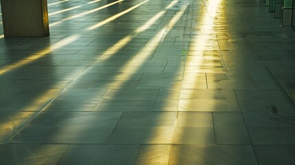 Aufkleber - Futuristic Light Reflections on a Clean Gray Metal Surface - Conceptual Modernity