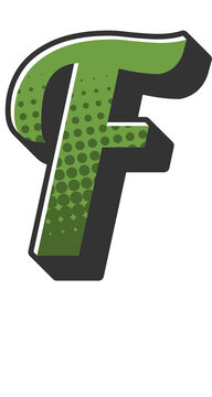 Comic Halftone Alphabet Letter and Number