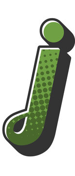 Comic Halftone Alphabet Letter and Number