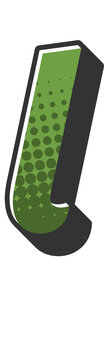 Comic Halftone Alphabet Letter and Number