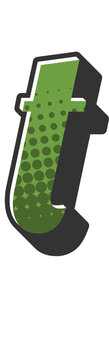 Comic Halftone Alphabet Letter and Number