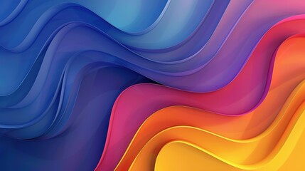 Wall Mural - Abstract Background curved wave colorful background 3d render. Digital abstract background, banners, wallpapers, posters, covers, tech, AI, data, audio, graphics, presentation, and more.