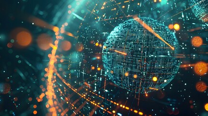 circular technology background