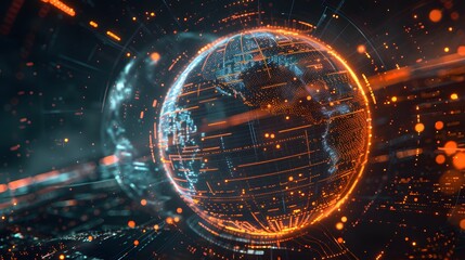 circular technology background