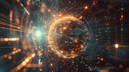 circular technology background