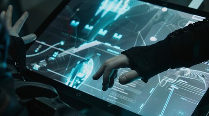 Poster - Programming a service robot's touch screen interface, detailed coding and responsive display