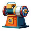 colorful flat illustration of grinding machine