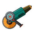colorful flat illustration of grinder