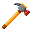 colorful flat illustration of hammer