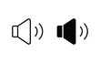 Speaker icon set. volume icon vector