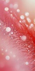 Wall Mural - water drops on red background