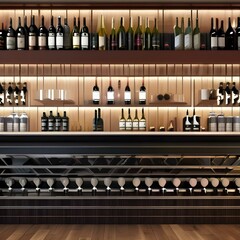 Wall Mural - Assortment of wine bar splashes with wine bar sign3