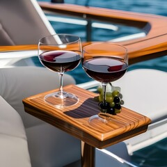 Canvas Print - Mix of wine glass holder for zero gravity boat seat splashes with zero gravity boat seat wine glass holder5