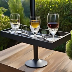 Wall Mural - Assortment of wine glass holder for patio splashes with patio wine glass holder3