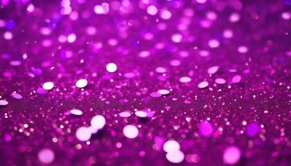 'Wide isolated purple confetti glitter glistering violet particle sparkle falling shiny abstract background shine festive decoration glamour glittering holiday illustration tex'
