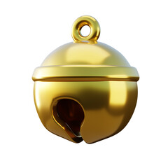 Wall Mural - Cat Gold Bell 3D Render