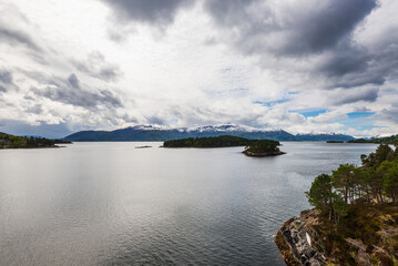 Wall Mural -  northern norway:nature sceneries on the road from Trondheim to Saebo