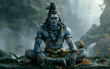 Shiva in a role as a protector and source of transformation in the world.
