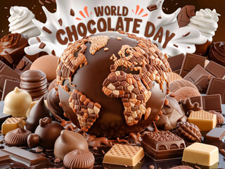 world chocolate day photo concept 