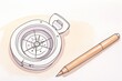 drafting compass drawing a circle