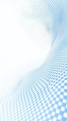 Fototapete - Abstract Blue Dot Pattern Spiraling Into White Center Light Reflection