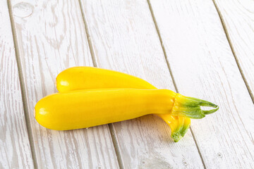 Yellow young zucchini for cooking