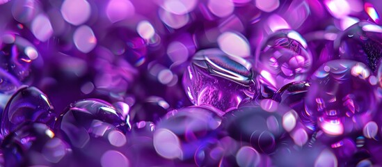 Wall Mural - Purple abstract gemstone background