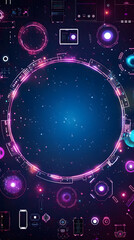 Circular Hardware Layout Banner for Technology Forums