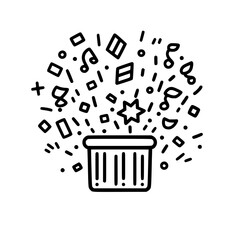 Confetti icon, celebration icon, birthday icon, party icon, anniversary icon, event icon, holiday icon, ceremony icon, festival icon, greeting icon, exploding icon, Christmas icon, festive icon,party,