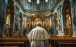 Solemn Prayer: Religious Leader in Cathedral