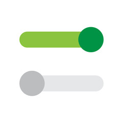 Aufkleber - On and Off toggle switch buttons for UI design	