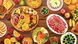 Fototapeta Młodzieżowe - Traditional food for Festa Junina June Festival