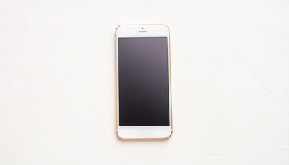 Poster - Mock up of a smartphone on white background