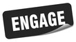 © B-design - engage sticker. engage label