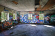 © jojoo64 - HDR shot of abandoned room vandalized and sprayed