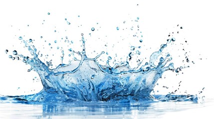 Aufkleber - A splash of water is captured in a photo
