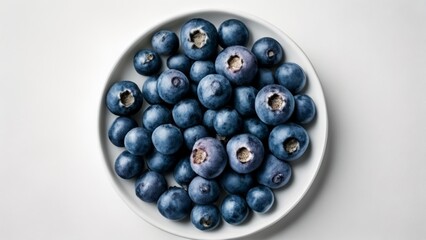 Canvas Print -  Deliciously fresh blueberries in a bowl