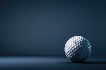 Wall Mural - A golf ball sitting on top of a table. Suitable for sports or leisure concepts