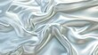 Surface texture of white cosmetic cream, sunscreen, milk or yogurt with ripples and waves. Abstract background with liquid dairy product splash or smooth satin drapery.