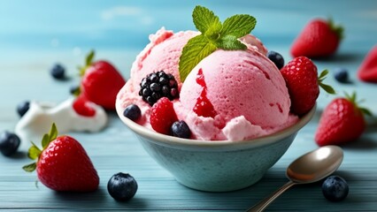 Canvas Print -  Deliciously refreshing summer treat