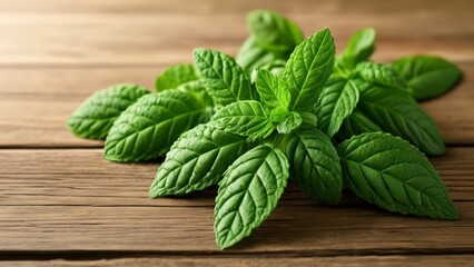 Sticker -  Fresh mint leaves ready to add a zing to your recipe