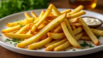 Sticker -  Crispy golden fries a classic comfort food