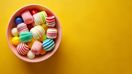 Wall Mural -  A rainbow of sweet delight in a bowl