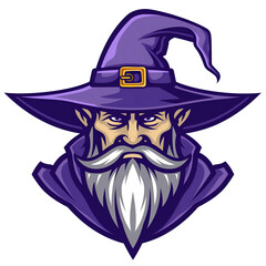 wizard mascot logo icon