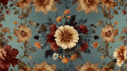 Poster - background with flowers