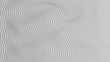 Deformed, undulating lines pattern on grey background, creating a dynamic and optical illusion effect.