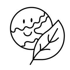 Sticker - environment modern line style icon