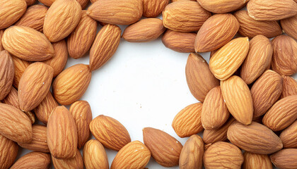 Texture of almond nuts. Healthy and tasty snack. Super food.