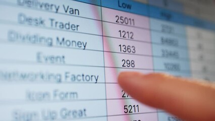 Poster - Analyst Employee Working On Spreadsheet