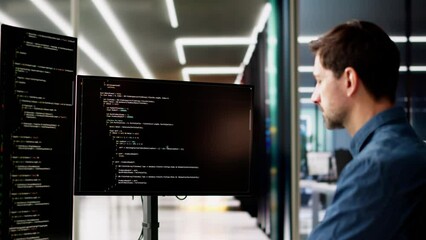 Poster - Web Developer Looking At Code